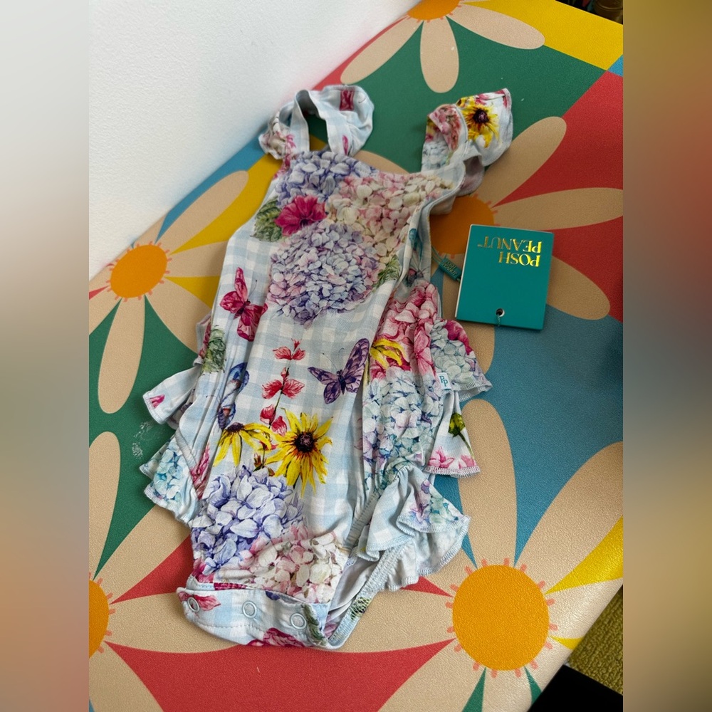 Floral Baby Romper 3-6M